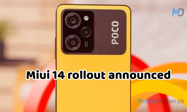 MIUI 14 Update rollout schedule announced for Poco in India featured