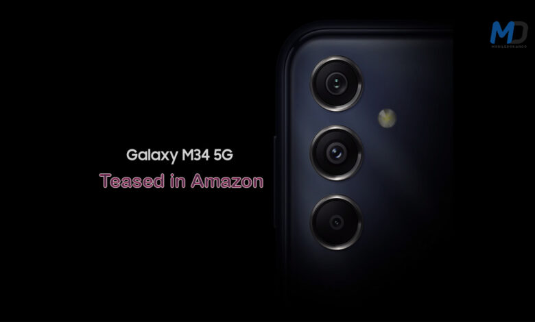 Samsung Galaxy M34 5G officially teased on Amazon specs revealed