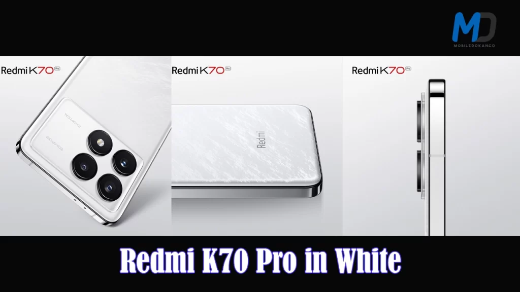 Redmi K70 Pro in white