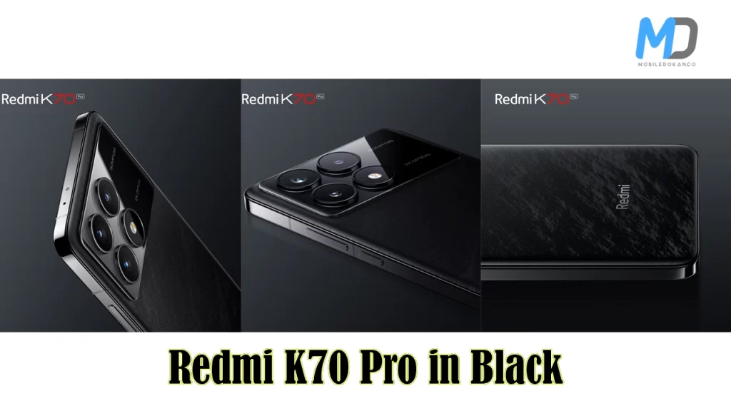 Redmi K70 Pro in black